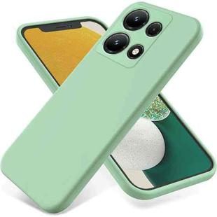 For Infinix Note 30i Pure Color Liquid Silicone Shockproof Phone Case(Green)