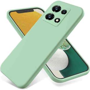 For Infinix Note 30 Pro Pure Color Liquid Silicone Shockproof Phone Case(Green)