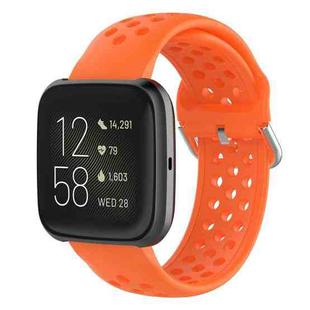 23mm For Fitbit Blaze / Fitbit Versa 2 Universal Sport Silicone Watch Band(Orange)