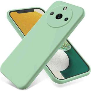 For Realme 11 5G Global / Narzo 60 Pure Color Liquid Silicone Shockproof Phone Case(Green)