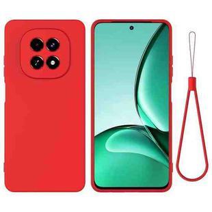 For Realme C63 5G / V60 5G Pure Color Liquid Silicone Shockproof Phone Case(Red)