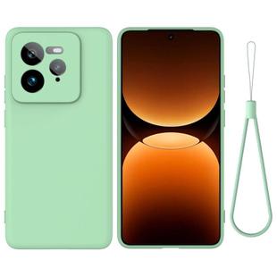For Realme GT 7 Pro Pure Color Liquid Silicone Shockproof Phone Case(Green)