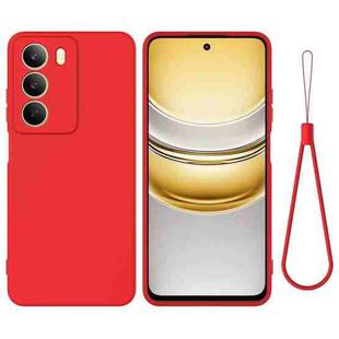 For Realm V70 / V70s 5G Pure Color Liquid Silicone Shockproof Phone Case(Red)