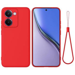 For Realme P3 Ultra 5G Pure Color Liquid Silicone Shockproof Phone Case(Red)