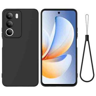 For Realme C71 4G Solid Color Liquid Silicone Dropproof Full Coverage Phone Case(Black)