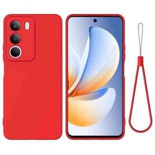 For Realme C71 4G Solid Color Liquid Silicone Dropproof Full Coverage Phone Case(Red)