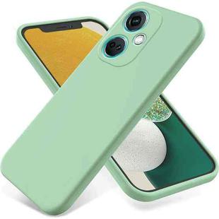 For OPPO K11x 5G Pure Color Liquid Silicone Shockproof Phone Case(Green)