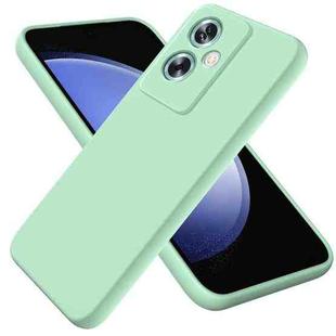 For OPPO A79 Pure Color Liquid Silicone Shockproof Phone Case(Green)