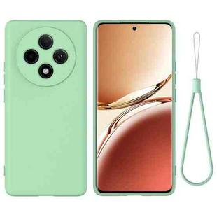 For OPPO F27 Pro / F27 Pro+ Pure Color Liquid Silicone Shockproof Phone Case(Green)