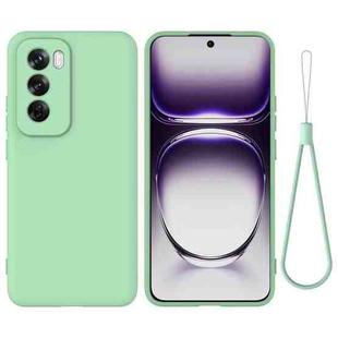 For OPPO Reno12 Pro 5G Global Pure Color Liquid Silicone Shockproof Phone Case(Green)