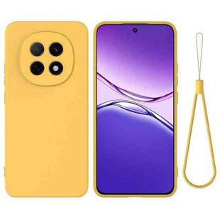 For OPPO F29 Pro 5G Pure Color Liquid Silicone Shockproof Phone Case(Yellow)