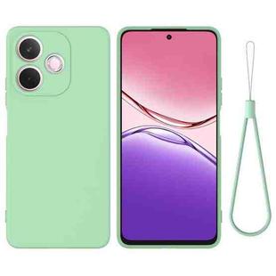 For OPPO A5 Pro 4G Pure Color Liquid Silicone Shockproof Phone Case(Green)
