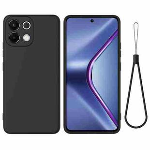 For OPPO K13 5G Solid Color Liquid Silicone Dropproof Full Coverage Phone Case(Black)