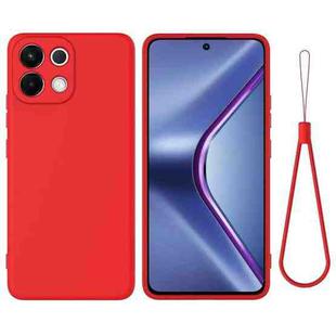 For OPPO K13 5G Solid Color Liquid Silicone Dropproof Full Coverage Phone Case(Red)