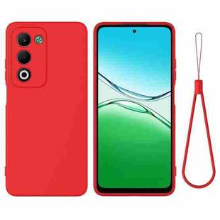 For OPPO A5 4G / 5G Global Solid Color Liquid Silicone Dropproof Full Coverage Phone Case(Red)