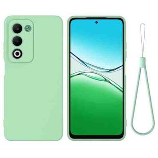 For OPPO A5 4G / 5G Global Solid Color Liquid Silicone Dropproof Full Coverage Phone Case(Green)