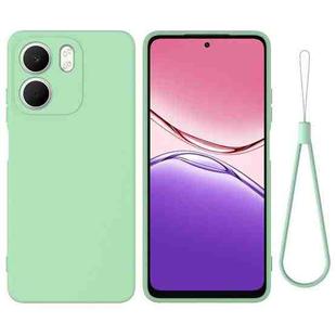 For OPPO A5x 4G / 5G Solid Color Liquid Silicone Dropproof Full Coverage Phone Case(Green)