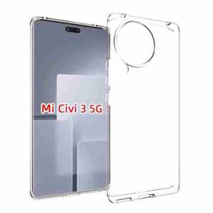 For Xiaomi Civi 3 5G Waterproof Texture TPU Phone Case(Transparent)