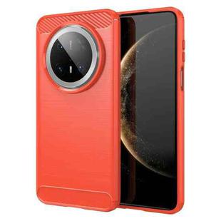 For Huawei Mate 70 Pro / 70 Pro+ Brushed Texture Carbon Fiber TPU Phone Case(Red)