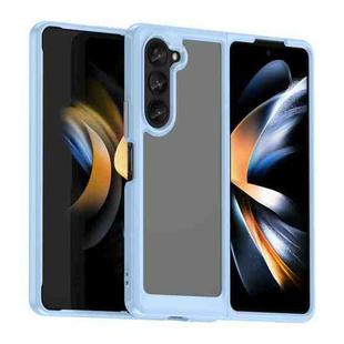 For Samsung Galaxy Z Fold5 Colorful Series Acrylic + TPU Phone Case(Blue)