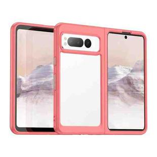 For Google Pixel Fold Colorful Series Acrylic + TPU Phone Case(Red)