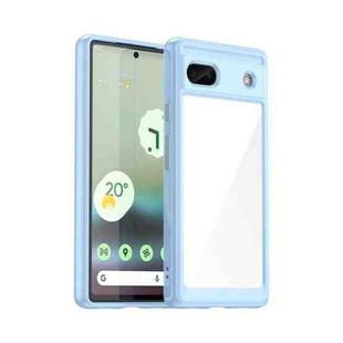 For Google Pixel 6A Colorful Series Acrylic + TPU Phone Case(Blue)