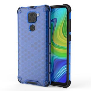 For Xiaomi Redmi Note 9 Shockproof Honeycomb PC + TPU Protective Case(Blue)