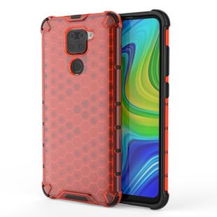 For Xiaomi Redmi Note 9 Shockproof Honeycomb PC + TPU Protective Case(Red)