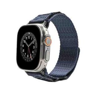 Nylon Two Section Watch Band For Apple Watch SE 44mm(Blue)