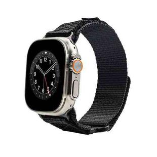 Nylon Two Section Watch Band For Apple Watch 4 44mm(Black)