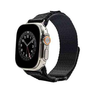 Nylon Two Section Watch Band For Apple Watch 4 40mm(Black)
