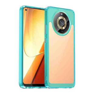 For Realme 11 5G Colorful Series Acrylic + TPU Phone Case(Transparent Blue)