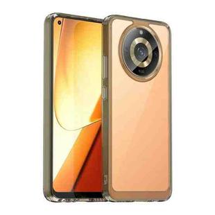 For Realme Narzo 60 Colorful Series Acrylic Hybrid TPU Phone Case(Transparent Grey)