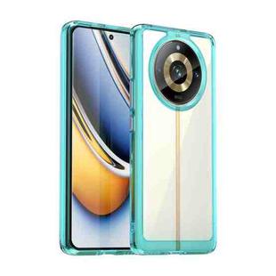 For Realme 11 Pro Colorful Series Acrylic + TPU Phone Case(Transparent Blue)