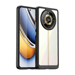 For Realme 11 Pro Colorful Series Acrylic Hybrid TPU Phone Case(Black)