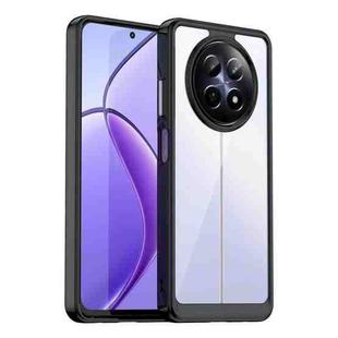 For Realme 12X Colorful Series Acrylic Hybrid TPU Phone Case(Black)