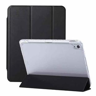 For iPad 10th Gen 10.9 2022 3-Fold Lock Buckle Leather Smart Tablet Case(Black)
