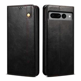 For Google Pixel 8 Oil Wax Crazy Horse Texture Leather Phone Case(Black)