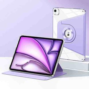 For iPad Air 13 2024 Magnetic Split Leather Smart Tablet Case(Purple)