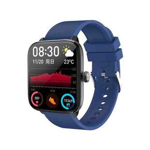 T20 1.96 inch IP67 Waterproof Silicone Band Smart Watch, Supports Dual-mode Bluetooth Call / Heart Rate Monitoring(Blue)