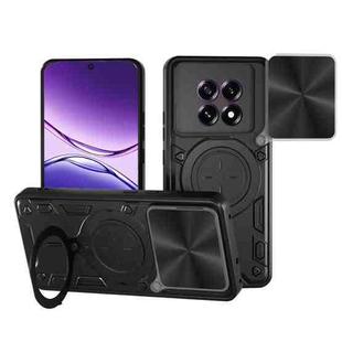 For OPPO F29 5G Global CD Texture Sliding Camshield Magnetic Holder Phone Case(Black)