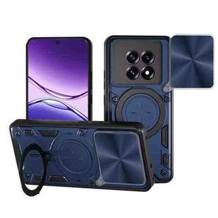 For OPPO F29 5G Global CD Texture Sliding Camshield Magnetic Holder Phone Case(Blue)