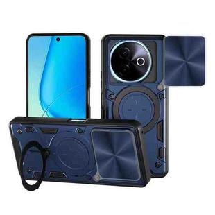 For vivo Y39 5G CD Texture Sliding Camshield Magnetic Holder Phone Case(Blue)