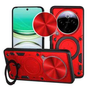 For vivo Y300 Pro CD Texture Sliding Camshield Magnetic Holder Phone Case(Red)