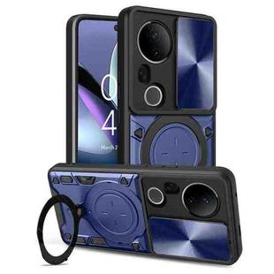 For vivo S20 Pro / T4 Ultra 5G CD Texture Sliding Camshield Magnetic Holder Phone Case(Blue)