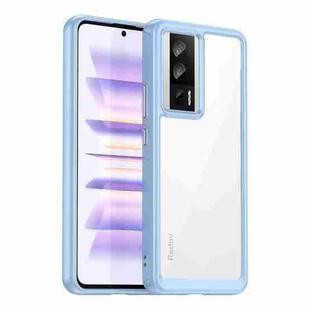 For Xiaomi Poco F5 Pro Colorful Series Acrylic Hybrid TPU Phone Case(Blue)