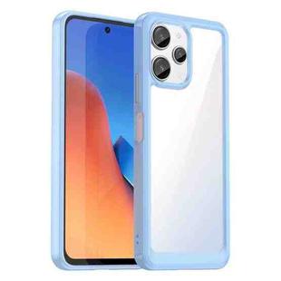 For Xiaomi Redmi 12 5G Colorful Series Acrylic Hybrid TPU Phone Case(Blue)