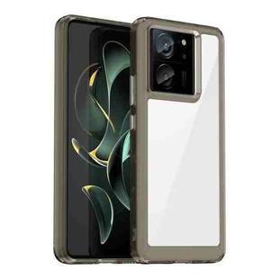 For Xiaomi Redmi K60 Ultra Colorful Series Acrylic Hybrid TPU Phone Case(Transparent Grey)