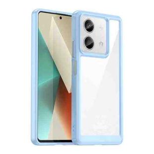 For Xiaomi Redmi Note 13 5G Colorful Series Acrylic Hybrid TPU Phone Case(Blue)