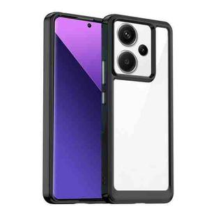 For Xiaomi Redmi Note 13 Pro+ Colorful Series Acrylic Hybrid TPU Phone Case(Black)